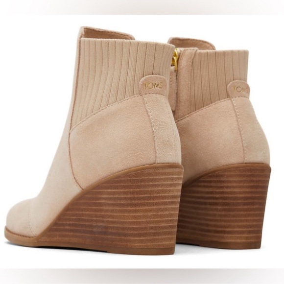 Toms Sadie tan wedge boot - Picture 2 of 8